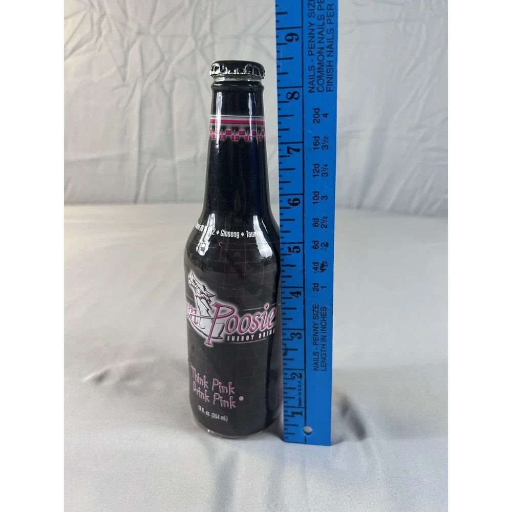 Sukki Poosie Energy Drink Bottle Full Sealed‎ 12oz Novelty Collectible